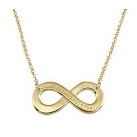 Colar do infinito dourado