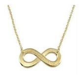 Colar do infinito dourado