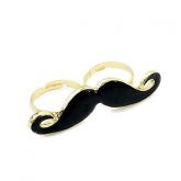 Anel bigode preto